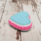 Heart shaped macaron soap