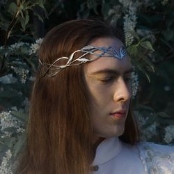 Bridal headpiece tiara elvish wedding Elf Leaf Crown Elven Queen's diadem Artanis - man's