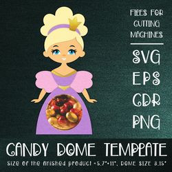 Princess Candy Dome | Paper Craft Template