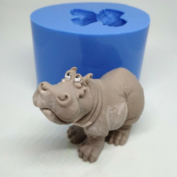 Hippo soap and silicone mold