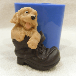 Puppy in a boot - silicone mold