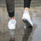 Waterproof Reusable Silicone Shoe Covers White
