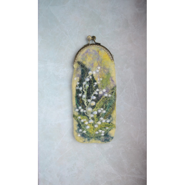 Yellow glasses case for women Lily of the valley (2).JPG
