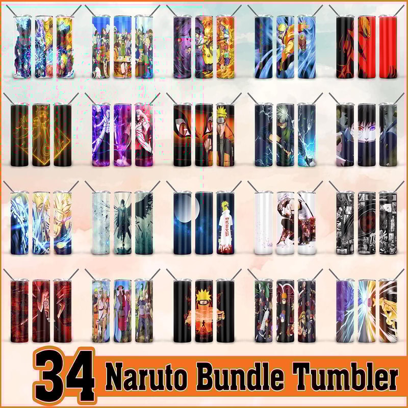 Naruto Tumbler, Naruto PNG, Tumbler design, Digital download.jpg