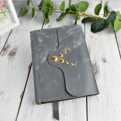 leather journal refillable, a6 planner binder