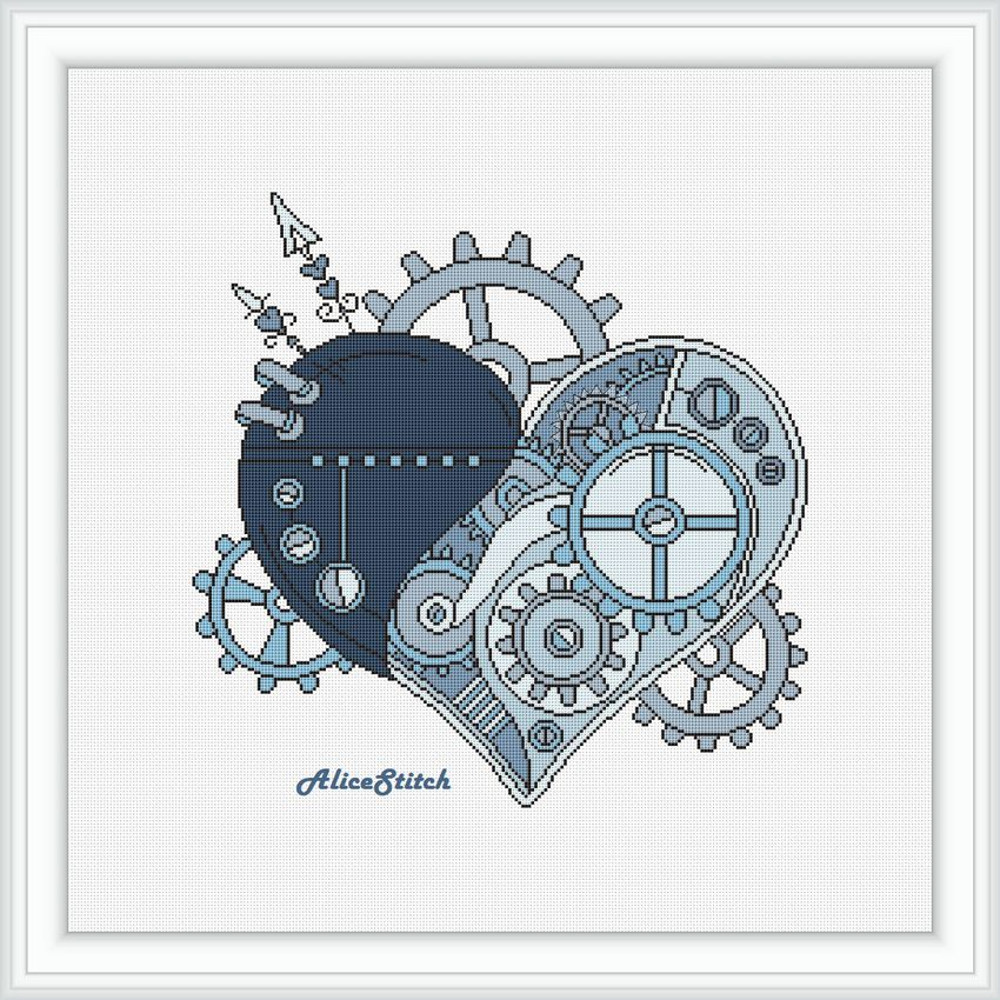 HeartsteampunkBluee1jpg