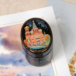 St Petersburg lacquer box Spilled Blood Church decorative box gift