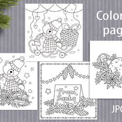 Christmas coloring sheets