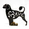 figurine black Portuguese water dog