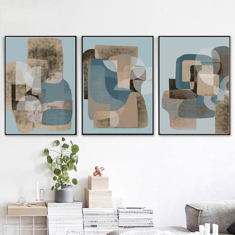 Digital Download Abstract Prints Wall Art Set of 3