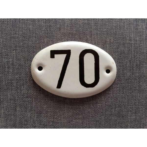 70 number sign vintage