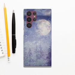 Winter Night Moon Forest iPhone 14 Pro Max Case iPhone 13 Pro Max Case iPhone 12 Case iPhone 11 Case iPhone Xr Xs Max