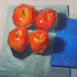Original oil painting all Illuminated painting Still life Bright painting Kitchen decoration Wall art Holiday Gift