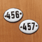 456 457 small apt number sign