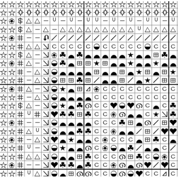 Alphonse Mucha Four seasons cross stitch pattern pdf instant download.jpg