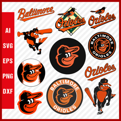 Baltimore Orioles SVG Files - Orioles Logo SVG - Baltimore Orioles PNG Logo, MLB Logo, Clipart Bundle