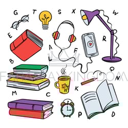 books audiobooks library concept bookstore online learning