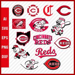 Cincinnati Reds SVG Files - Cincinnati Reds Logo SVG - Cincinnati Reds PNG Logo, MLB Logo, Clipart Bundle