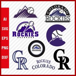 Colorado Rockies SVG Files - Rockies Logo SVG - Colorado Rockies PNG Logo, MLB Logo, Clipart Bundle
