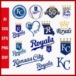 Kansas City Royals SVG Files - Royals Logo SVG - Kansas City Royals PNG Logo, MLB Logo, Clipart Bundle