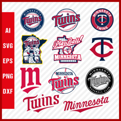 Minnesota Twins SVG Files - Minnesota Twins Logo SVG - Minnesota Twins PNG Logo, MLB Logo, Clipart Bundle