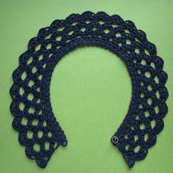 Cute black crochet collar