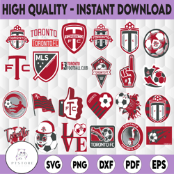 25 files mls logo toronto fc, toronto fc svg, vector toronto fc mls bundle svg, mls team svg, soccer logo