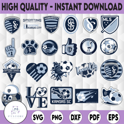 23 files mls logo sporting kansas city, sporting kansas city svg mls bundle svg, mls team svg, soccer logo