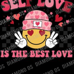 self love is the best love png, valentine designs, retro valentine png, valentine's day png, valentines png shirt, subli