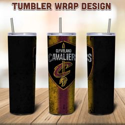 Cleveland Cavaliers Tumbler Sublimation Wrap, Cavaliers Tumbler PNG, NBA Tumbler, Sublimation Tumbler, Digital Download
