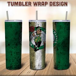 Boston Celtics Tumbler Sublimation Wrap, Celtics Tumbler PNG, NBA Tumbler, Celtics Sublimation Tumbler, Digital Download