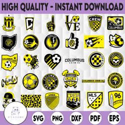 30 files mls logo columbus crew sc, columbus crew sc svg mls bundle svg, mls team svg, soccer logo