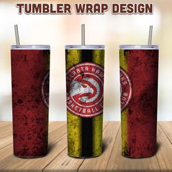 Atlanta Hawks Tumbler Sublimation Wrap, Hawks Tumbler PNG, NBA Tumbler, Hawks Sublimation Tumbler, Digital Download