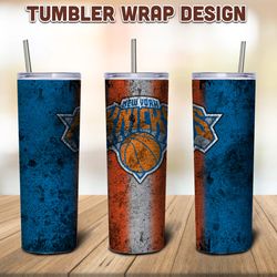 New York Knicks Tumbler Sublimation Wrap, Knicks Tumbler PNG, Tumbler, Knicks Sublimation Tumbler, Digital Download