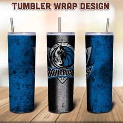 Dallas Mavericks Tumbler Sublimation Wrap, Mavericks Tumbler PNG, Tumbler, NBA Sublimation Tumbler, Digital Download
