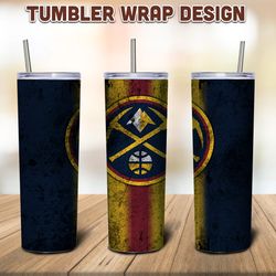 Denver Nuggets Tumbler Sublimation Wrap, Nuggets Tumbler PNG, NBA Tumbler, NBA Sublimation Tumbler, Digital Download