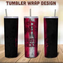 Houston Rockets Tumbler Sublimation Wrap, Tumbler PNG, NBA Tumbler, Rockets Sublimation Tumbler, Digital Download