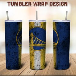 Golden State Warriors Tumbler Sublimation Wrap, Tumbler PNG, NBA Tumbler, Warriors Sublimation Tumbler, Digital Download