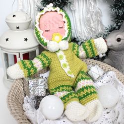 Baby romper for doll crochet pattern PDF Amigurumi doll costume Clothes for dolls 10 inches pattern baby suit