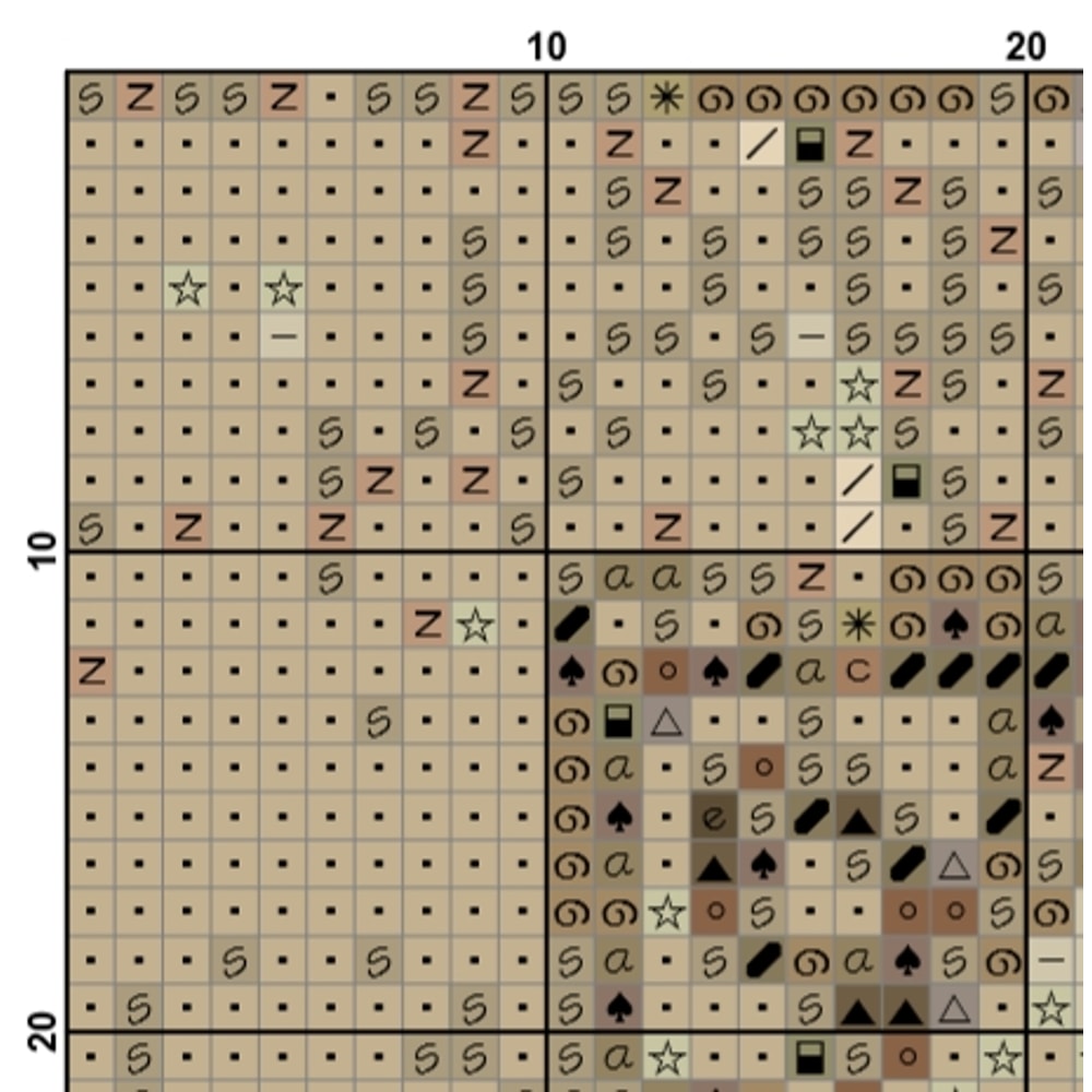 Middle Earth map cross stich pattern pdf instant download.jpg