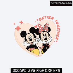 new disney vanlentine's day svg , mickey valentine's bundle, cutting image, file cut , digital download,instant download