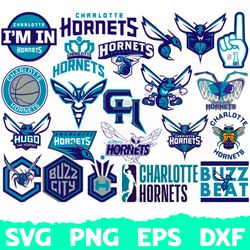charlotte hornets svg, basketball team svg, basketball svg, nba svg, nba logo, nba teams svg, png, dxf
