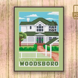 Welcome to Woodsboro Cross Stitch Pattern