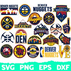 denver nuggets svg, basketball team svg, basketball svg, nba svg, nba logo, nba teams svg, png, dxf