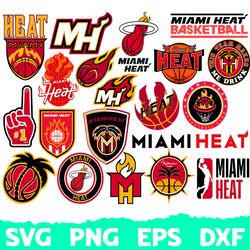 miami heat svg, basketball team svg, basketball svg, nba svg, nba logo, nba teams svg, png, dxf