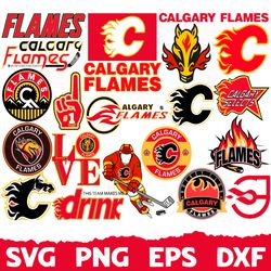 calgary flames svg, calgary flames bundle, calgary flames logo, nhl bundle, nhl logo, nhl ,svg, png, eps, dxf