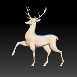 3D Model STL CNC Router file Panel Deer