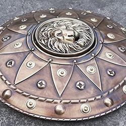 medieval lion face shield