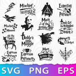 Harry Potter SVG Files For Cricut, Harry Potter Logo PNG, Hogwarts SVG, Harry Potter Quotes SVG