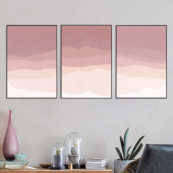Set Of 3 Posters With Mountains For The Bedroom